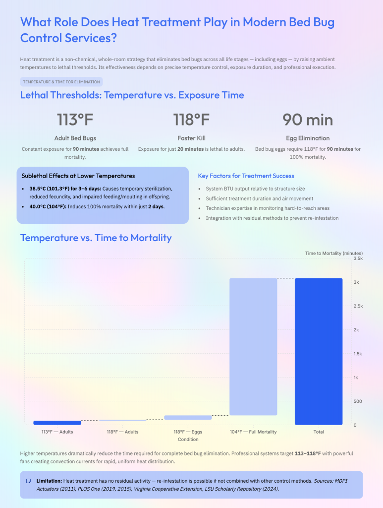 The Science of Heat: Temperature & Time for Bed Bug Elimination